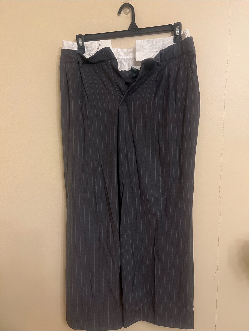 wild fable Black Wide-Leg Pinstripe Pants